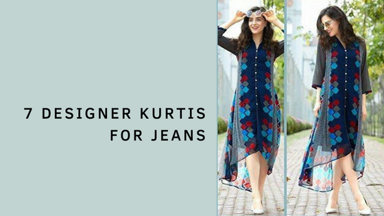 16 trendy long Kurti with jeans designs-saigonsouth.com.vn