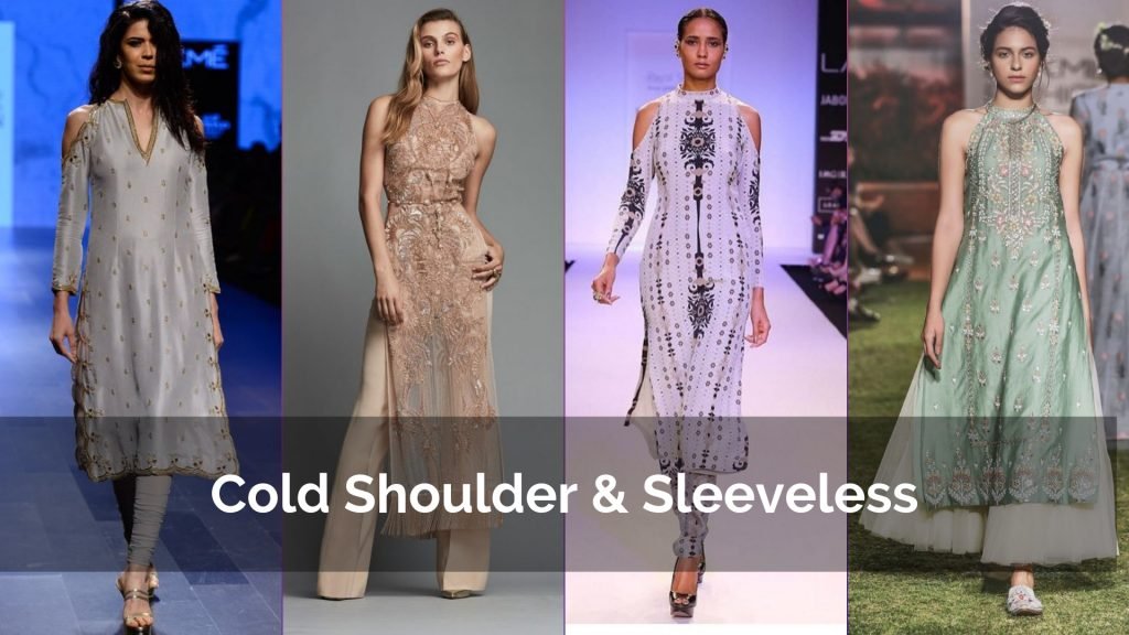 Cold Shoulder & Sleeveless Party wear kurti designs 2019